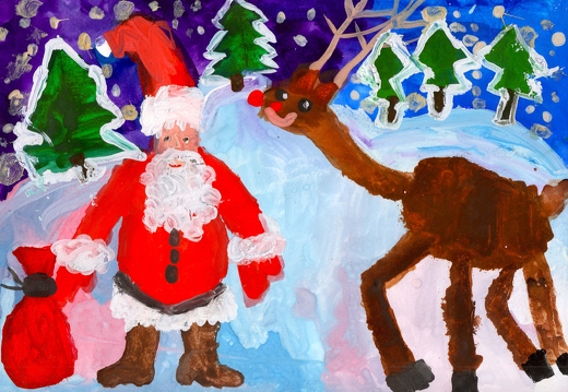 Rudolph and Santa