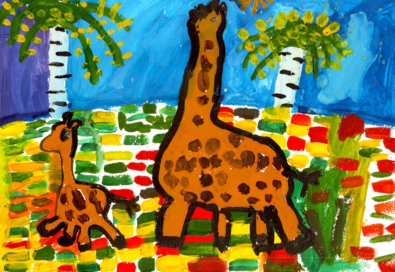 Жирафы и берёзы, Борис Фенин copy.jpg