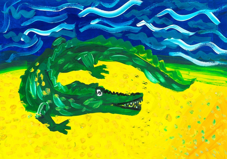 Крокодил возле Нила, Станислав Святун.jpg