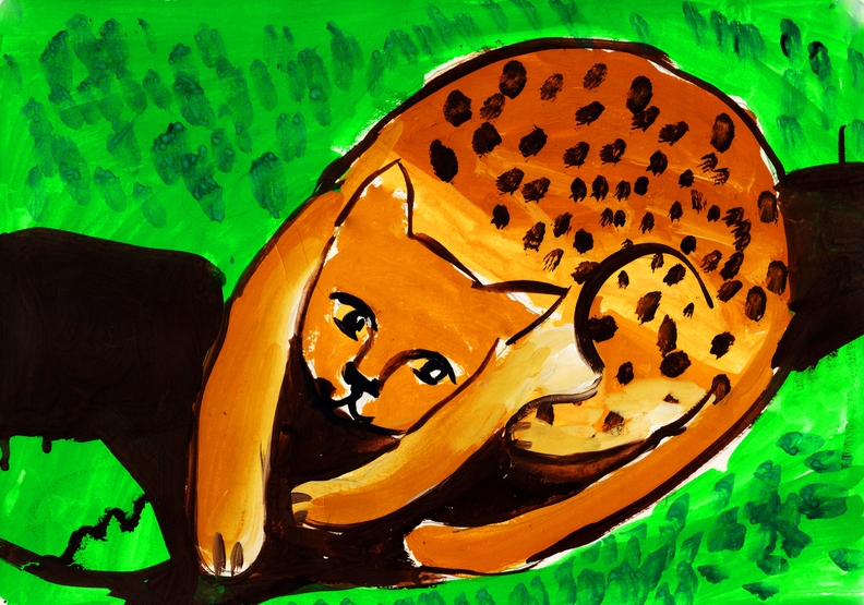 8457 Олена Бурдим Кіт-леопард Вік 5 років. Номінація - живопися, Техніка- гуаш..jpg