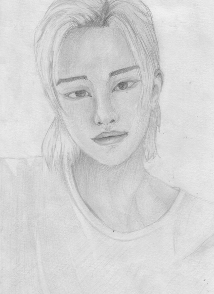 821. Лагун Аліса, 13 років, Ідол, графіка, малюнок простим олівцем.jpg