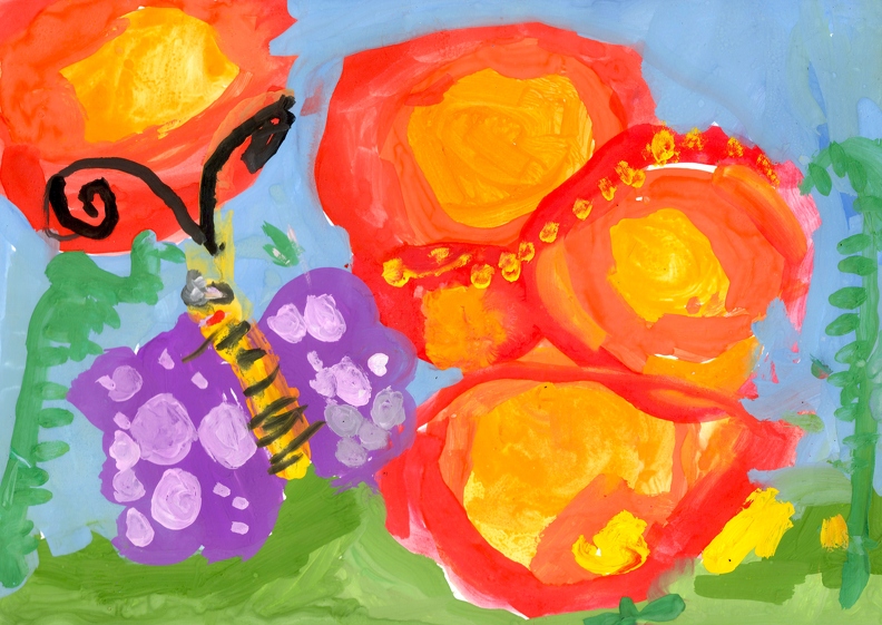 5246 Бабочка в цветах Олеся Смирнова.jpg