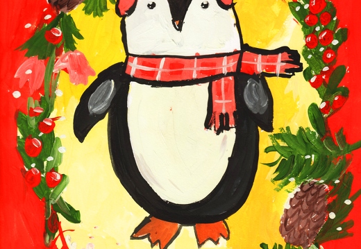 Рождественский пингвин 
