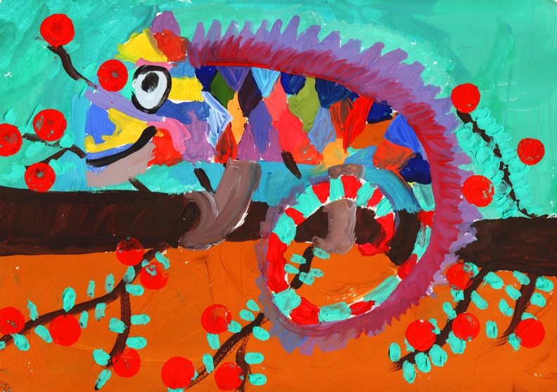 Разноцветный хамелеон, Кира Кошелюк.JPG