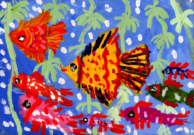 3108 Разноцветные рыбки Мария Поливанова - Бухтиярова.jpg