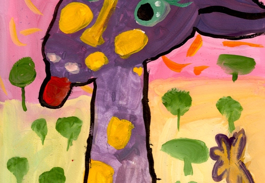 Чудесный фиолетовый жираф