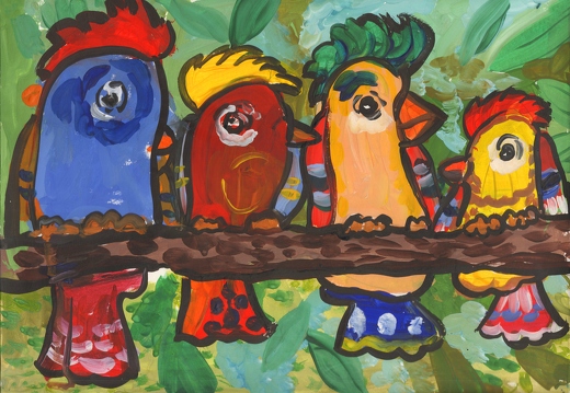 Цветочные попугаи