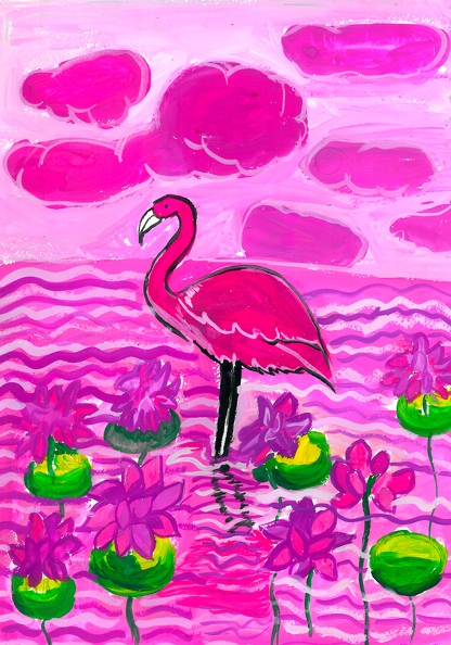 237.Соломия Калина-Осиян.Розовый фламинго..jpg