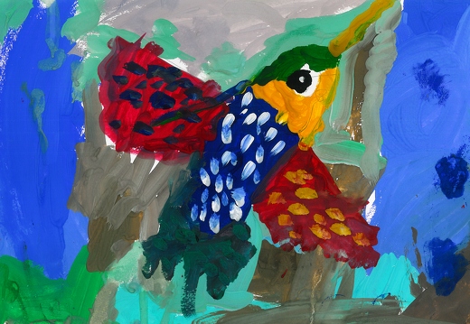 Красочный колибри