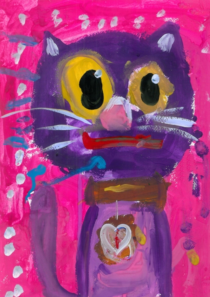 шк.2, Фиолетовый кот, Mihrimah Polat.jpg