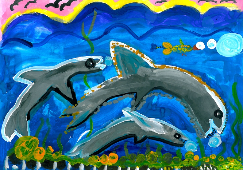 Дельфины с монеткамиТаисия Елецкова.jpg