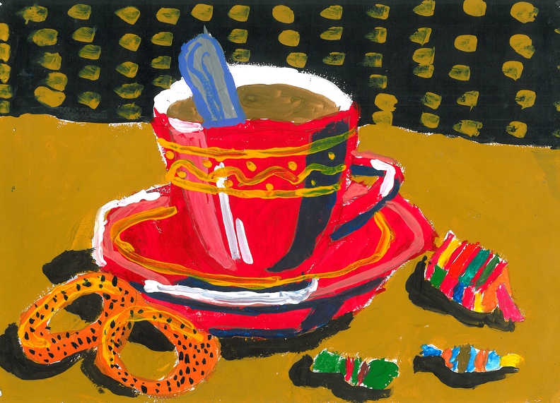 147, Чашка кофе на столе, Анастасия Атамасенко.jpg