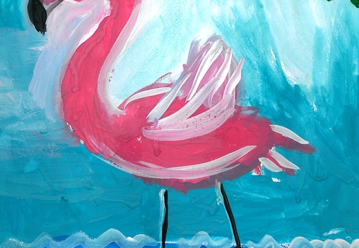 Стройный фламинго