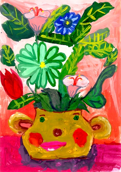Цветы в вазочке, Ева Рейнгард, 1 шк., Вигура..jpg