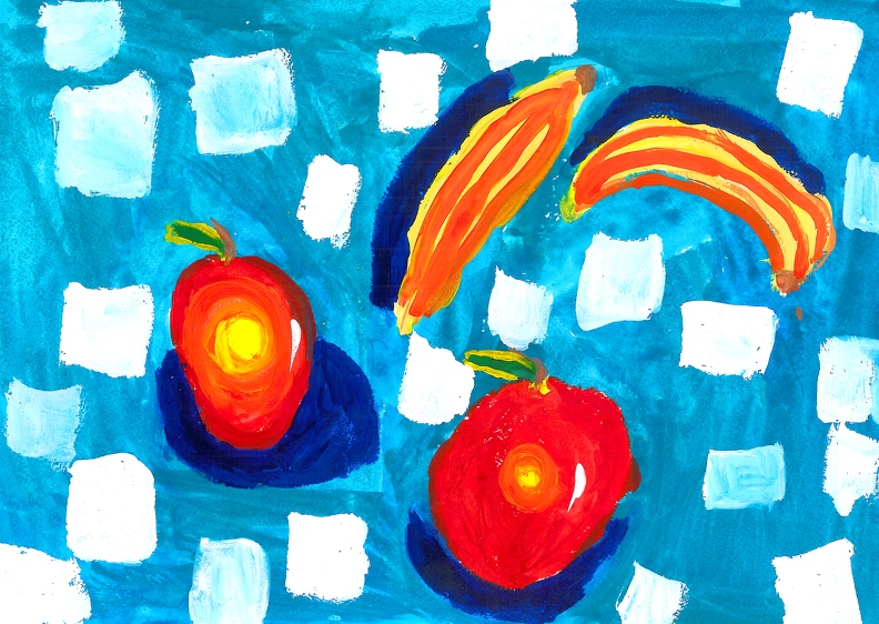 Яблочно-банановый натюрморт, Мария Калабро, 1 шк, 6 лет, Вигура.jpg