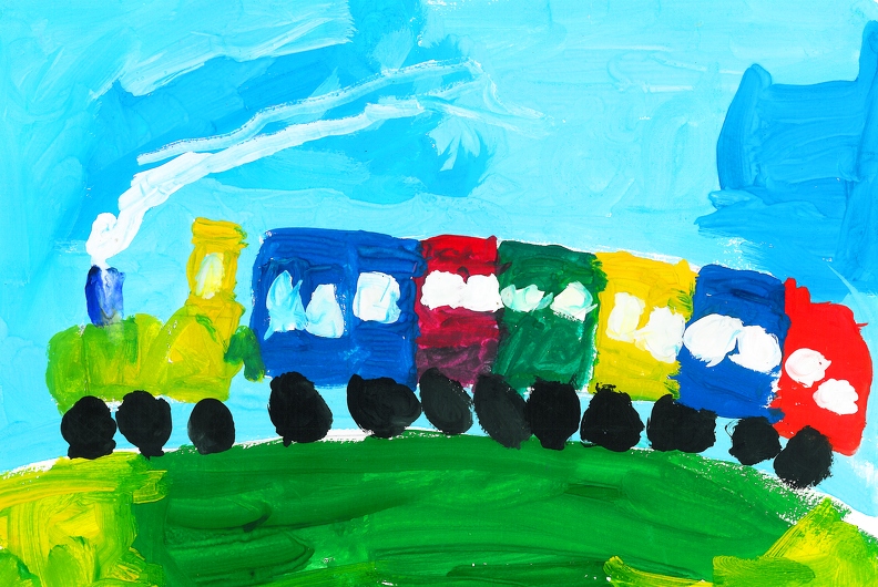 75, Разноцветный поезд, Артем Жуков.jpg