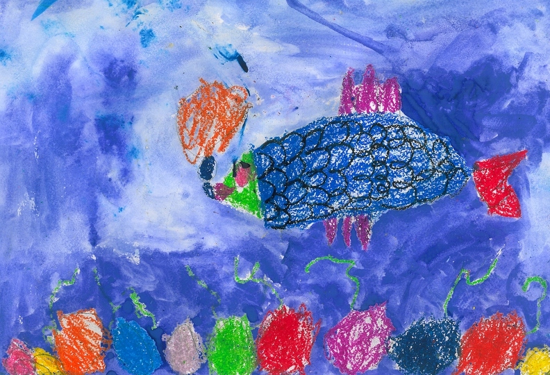 Пастельная рыбка, Варвара Огивенко.jpg