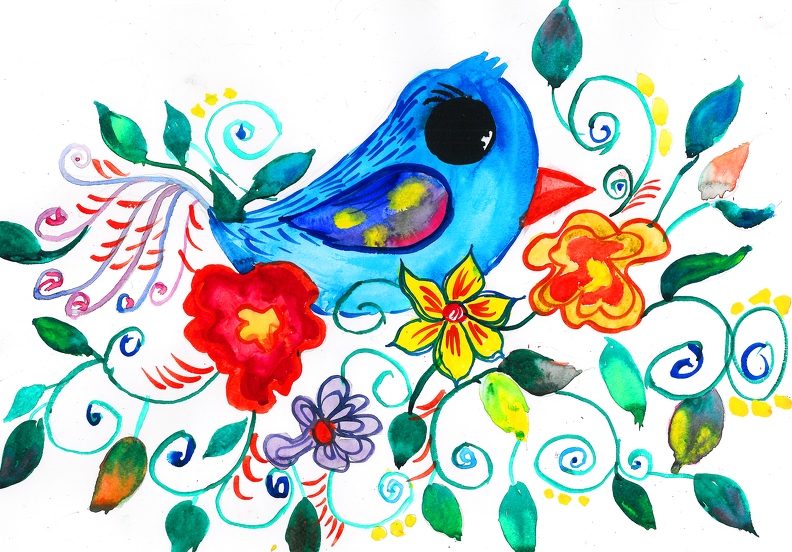 Голубая птичка, Дарья Миненко.jpg