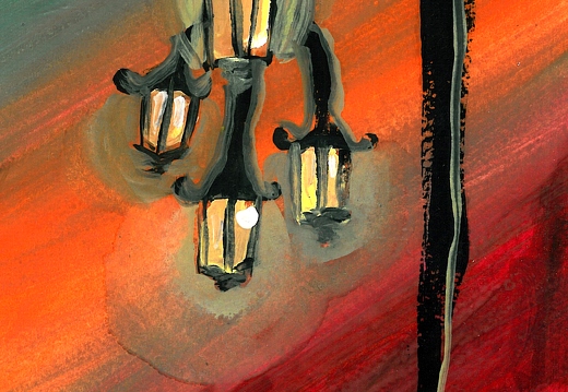 Кованный фонарь