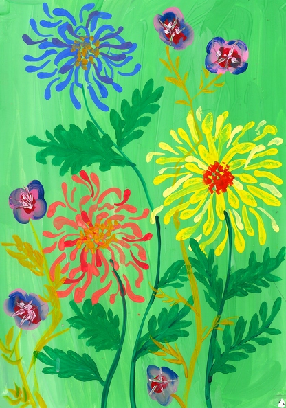 Пушистые цветы, Ева Кондратьева.jpg