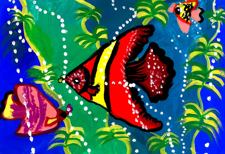 Тропические рыбки, Мария Дробот.jpg