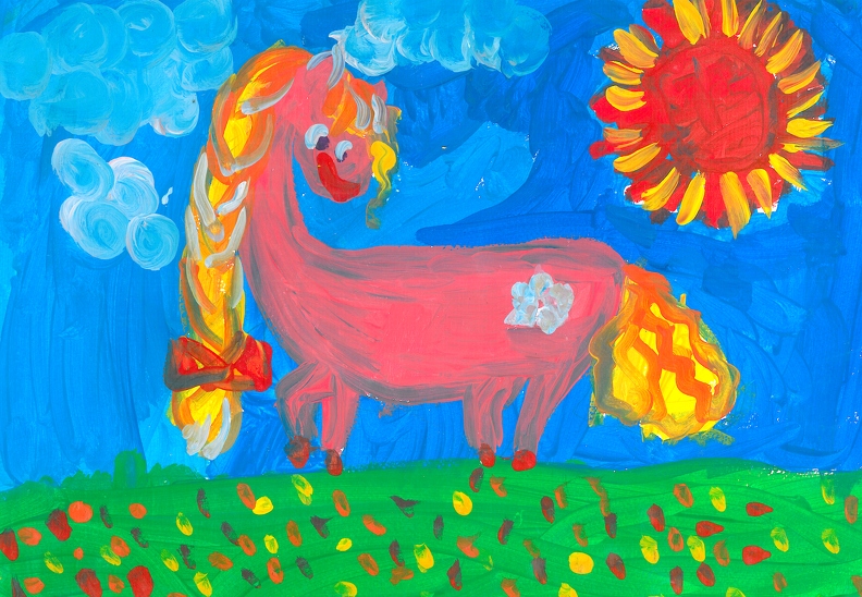 Розовая лошадка, Вероника Кривенко.jpg