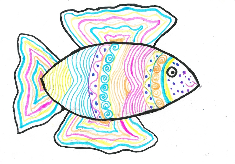 Разноцветная рыбка, Мария Лантух.jpg
