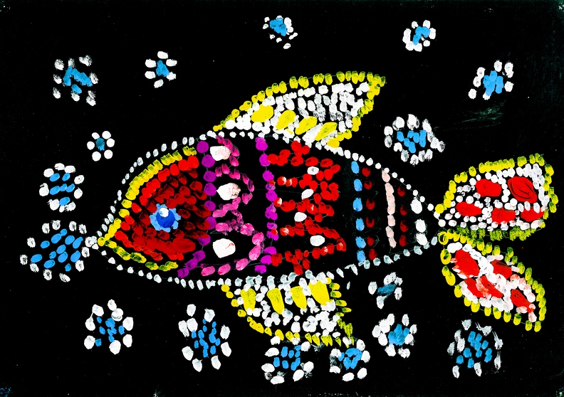 Разноцветная рыбка, Ника Николаенко.jpg