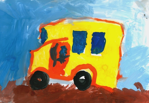 Яркий автобус