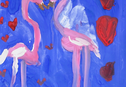 Влюблённые фламинго