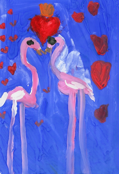 Влюблённые фламинго, Ева Шнайдер.jpg