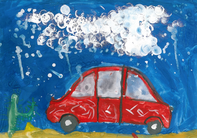 Машина под дождём, Варвара Старик.jpg