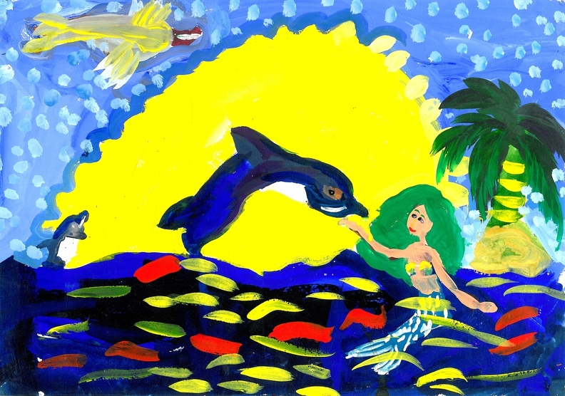 Дельфин и русалка. Никита Панов.jpg