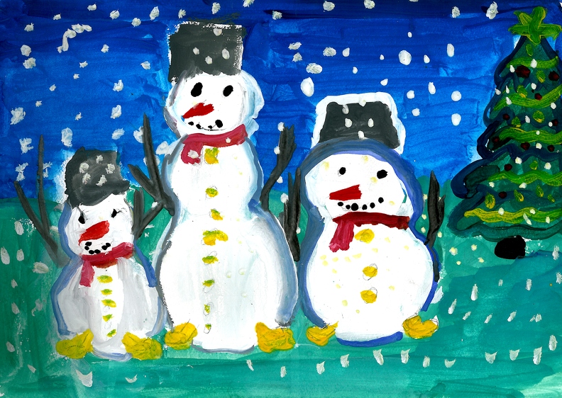 Снеговики, Саша Сафронов.jpg