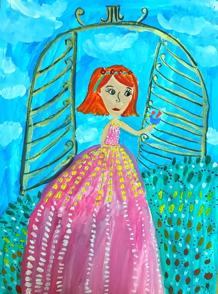 8426 Стефания Шуст 8 лет девочка - волшебница  живопись гуашь .JPG
