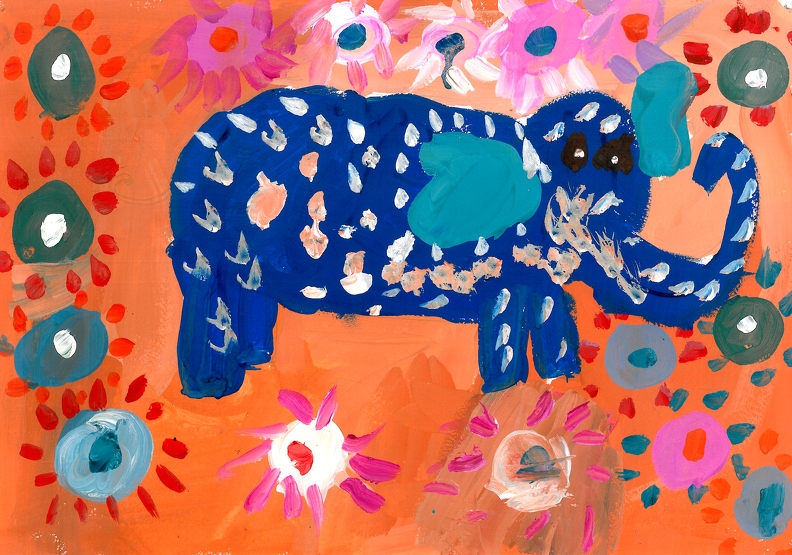 Слон в цветах, Валерий Сохань.jpg