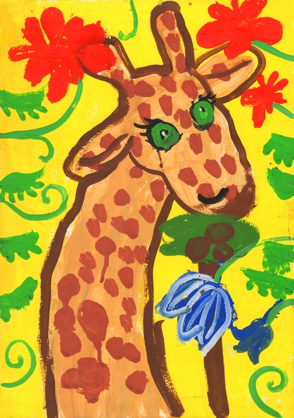 8457 Марта Герасько. Самый яркий жираф. Возраст - 4 года. Номинация - живопись. Техника - гуашь.tiff.jpg