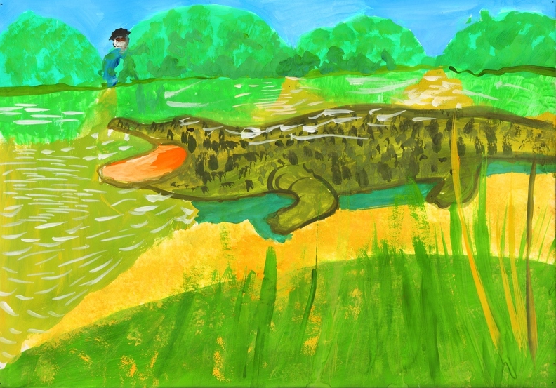 8457 Кирилл Иващенко. Бедный крокодил. Возраст - 9 лет. Номинация - живопись. Техника - гуашь.tiff.jpg
