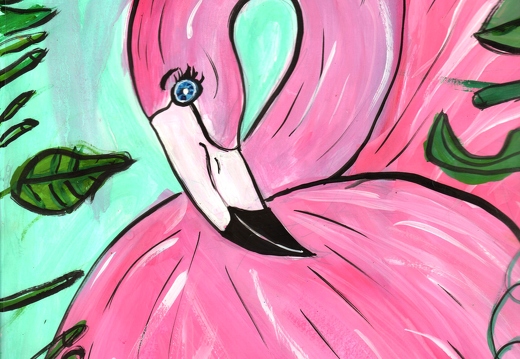 Тропический фламинго