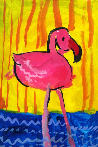Розовый фламинго, Роман Миенко.jpg