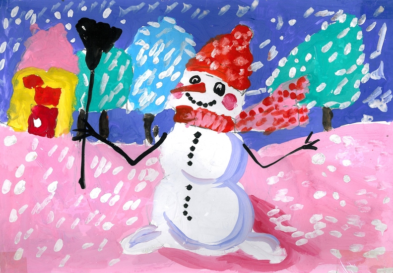 Снеговик, Мария Лифинцева.jpg