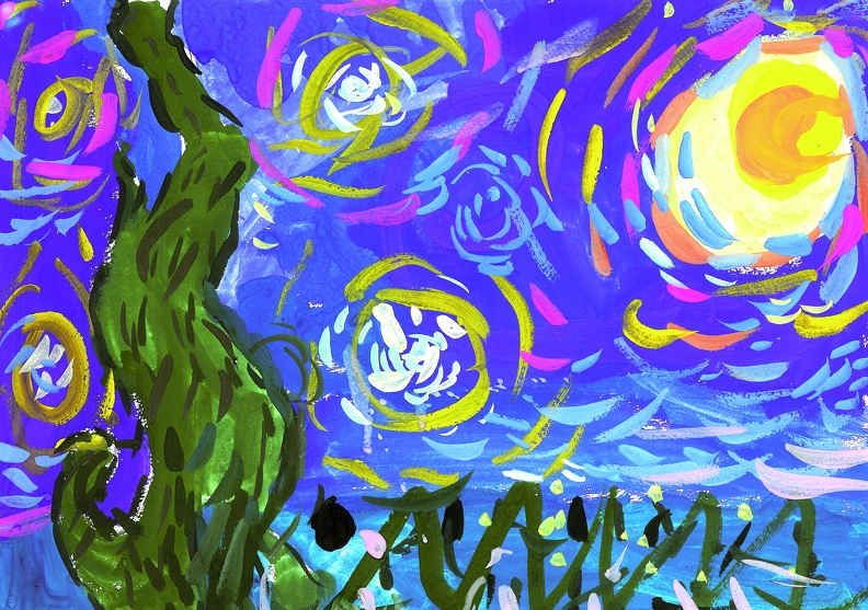 Звездная ночь (реплика на Ван Гога).jpg