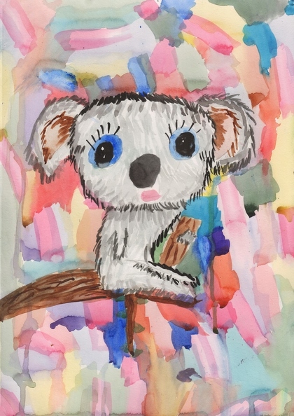 6300 Арина Кичук. Маленький коала. Возраст - 7 лет. Номинация - живопись. Техника - акварель.jpg