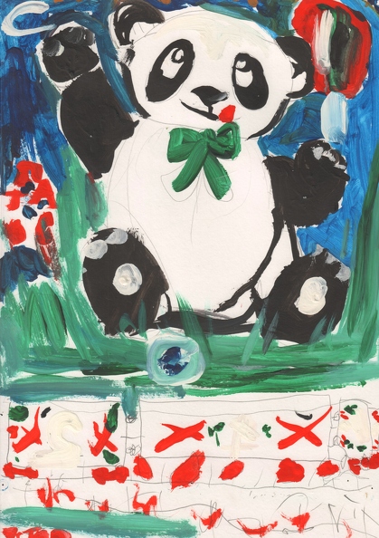 12164 Остап Сизинов. Милаха панда. Возраст - 5 лет. Номинация - живопись. Техника - гуашь.jpg