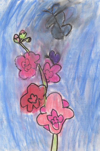 6300 Елизавета Лепешко. Цвет орхидеи. Возраст - 5 лет. Номинация - графика. Техника - пастель.jpg