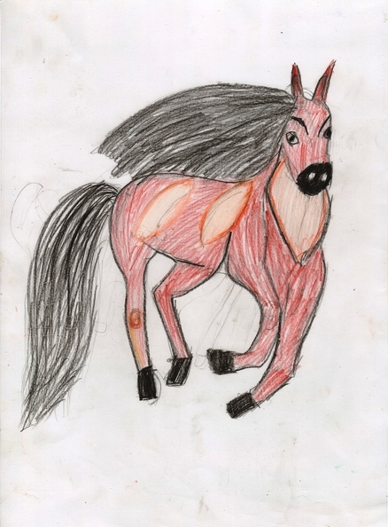 12164 Любовь Ющак. Конь. Возраст - 8 лет. Номинация - живопись. Техника - рисунок цветными карандашами.jpg