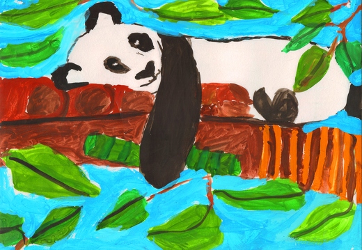 Панда і її бамбук