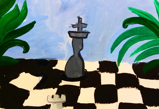 Гра в шахи Живопис гуаш вік 5 років