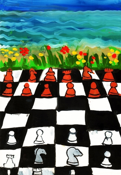 8457 Олександр Розов. Гра в шахи. Вік - 5 років. Номінація - живопис. Техніка - гуаш.tiff.jpg
