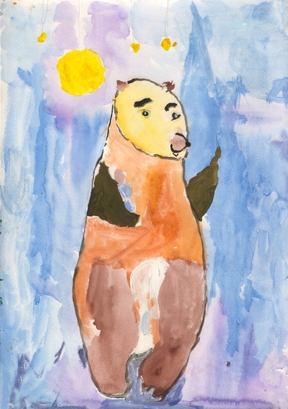 10357 Матвій Кавуненко. Зоряний ведмідь. Вік - 4 роки. Номінація - живопис. Техніка - акварель.jpg